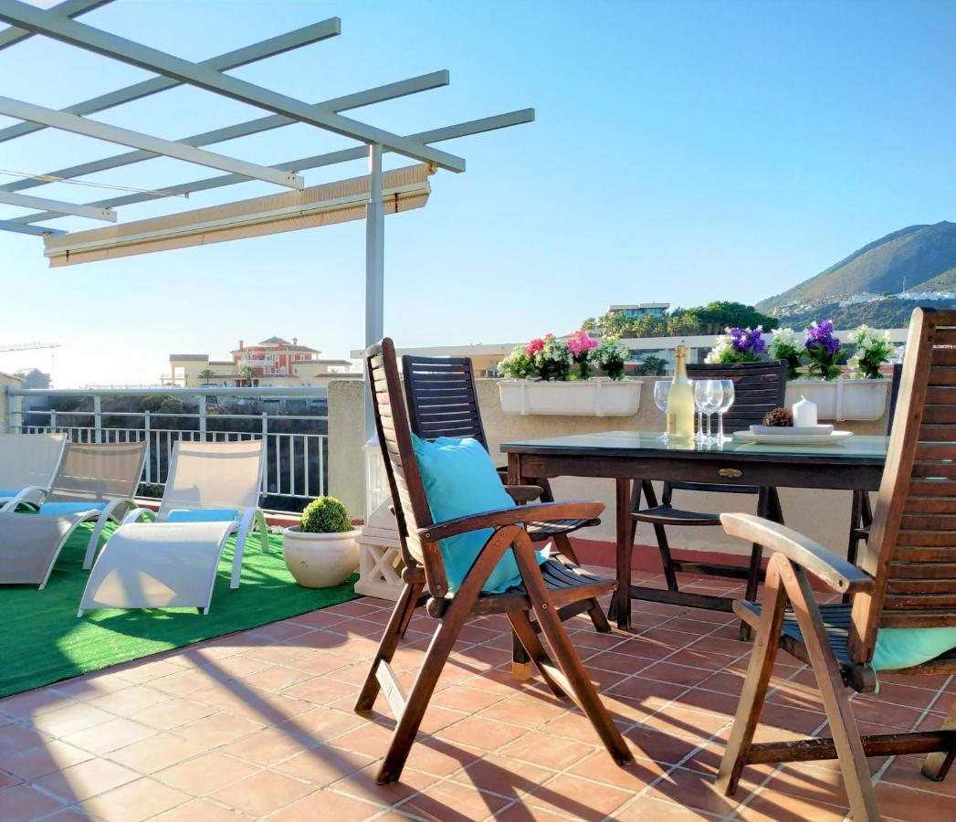 Pena Beach 3 Bedroom Duplex, Bbq, Pool, Sea Views, Benalmadena Luaran gambar
